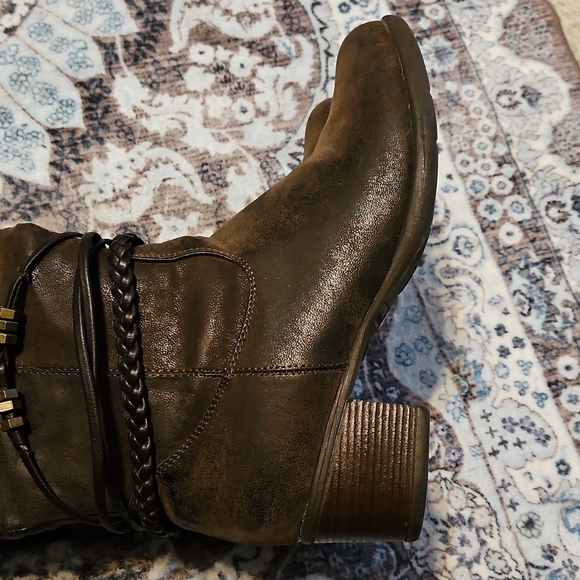 Nicole Dark Brown Riding Boots - Picture 9 of 14